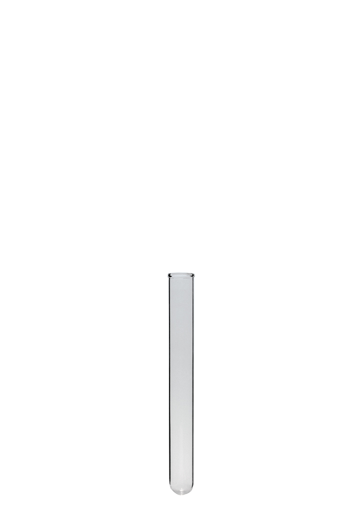 Rimmed borosilicate glass test tubes