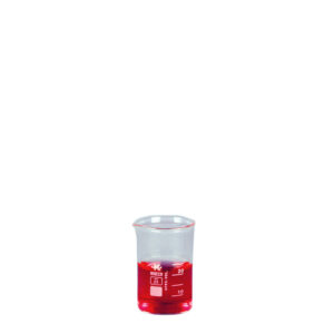 Low form borosilicate glass beaker