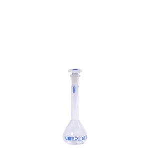 Class A borosilicate volumetric flask with stopper
