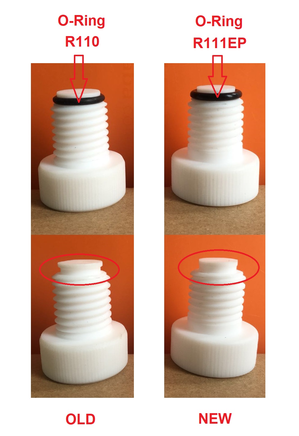 PTFE bushing B10 with thread GL15 - Image 2