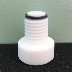 PTFE bushing B10F with thread GL15 and PTFE -coated O-ring