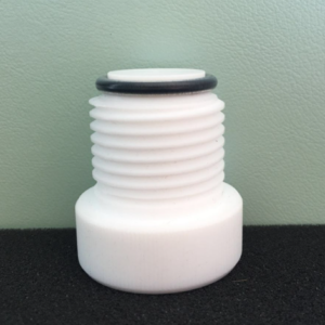 PTFE bushing B10F, 25mm GL thread, with PTFE-coated O-ring