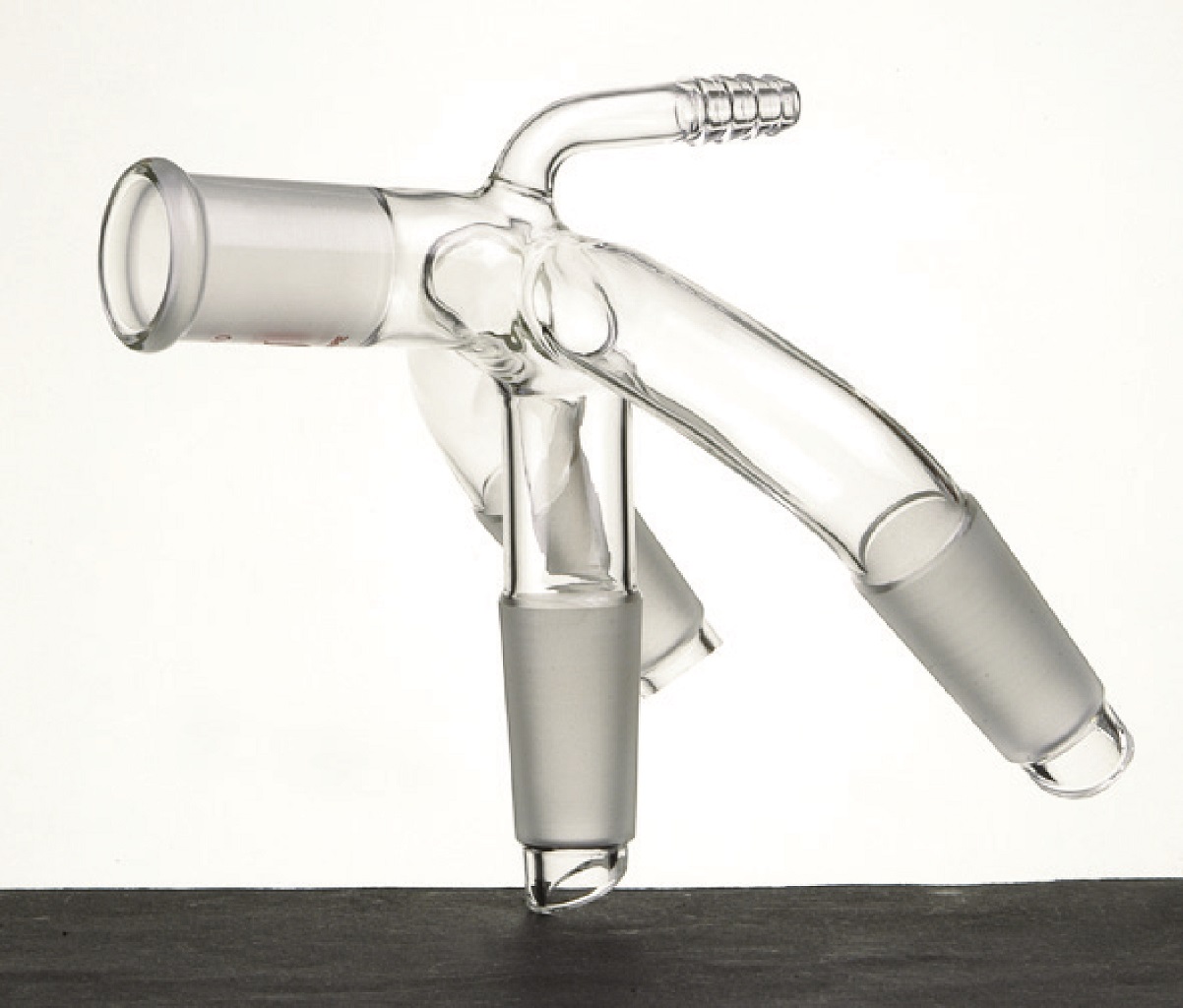 Distillation, receiver, tube style, with side hose connection