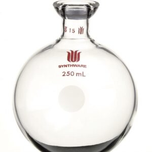 Flask F30V, 1-neck, round bottom, #15 O-ring joint