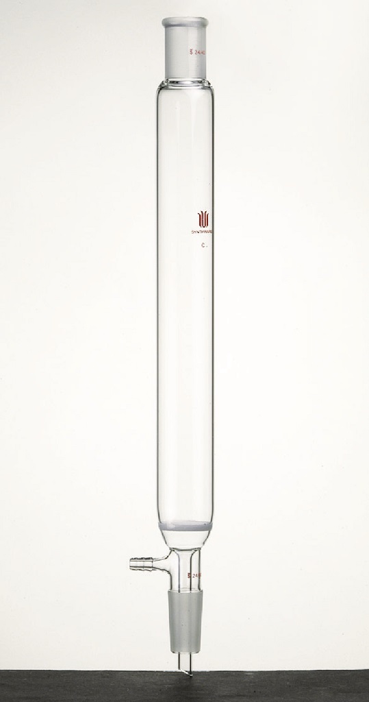 Second-hand separatory column with reservoir