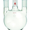 Flask F44, 3-neck, round bottom, vertical, parallel