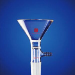 Funnel F75C, filter, inner joint with vacuum receiver, fritted