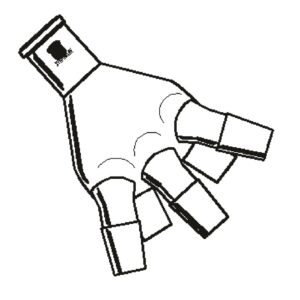 Distillation, receiver F94, 5-receivers with inner joints, Bredt