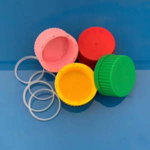 GL45-H Cap, PP, sealing ring, yellow