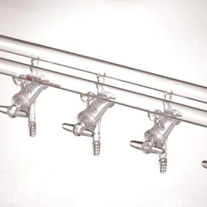 Manifold M41, hollow glass stopcocks, double