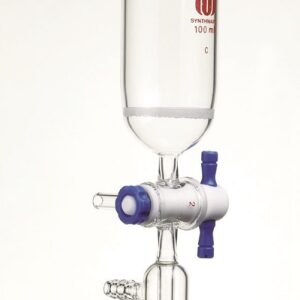 Peptide synthesis vessel P15, solid phase, „T“-bore PTFE stopcock, vacuum