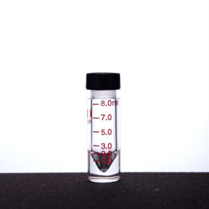 Microscale, conical reaction vial V13S, heavy wall, graduated, threaded, solid screw cap