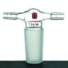 Adapter A34, hose connection, 180° twin, vacuum/gas