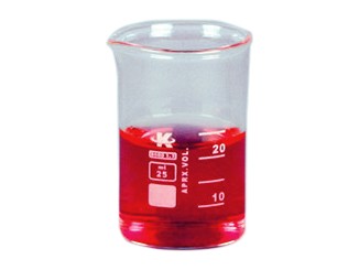 Low form borosilicate glass beaker