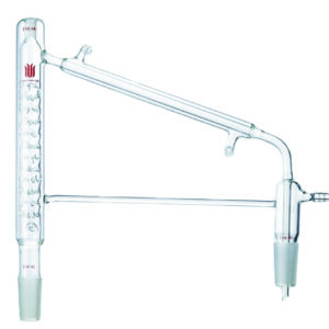 Distillation, link, vacuum jacketed, Vigreux
