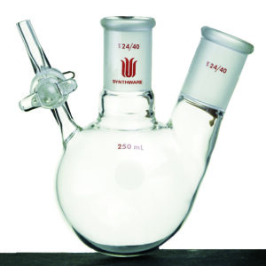 Schlenk flask F16, reaction, glass stopcock, two-neck