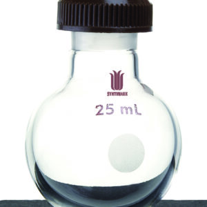 Microscale, flask F30m, 1-neck, round bottom, threaded