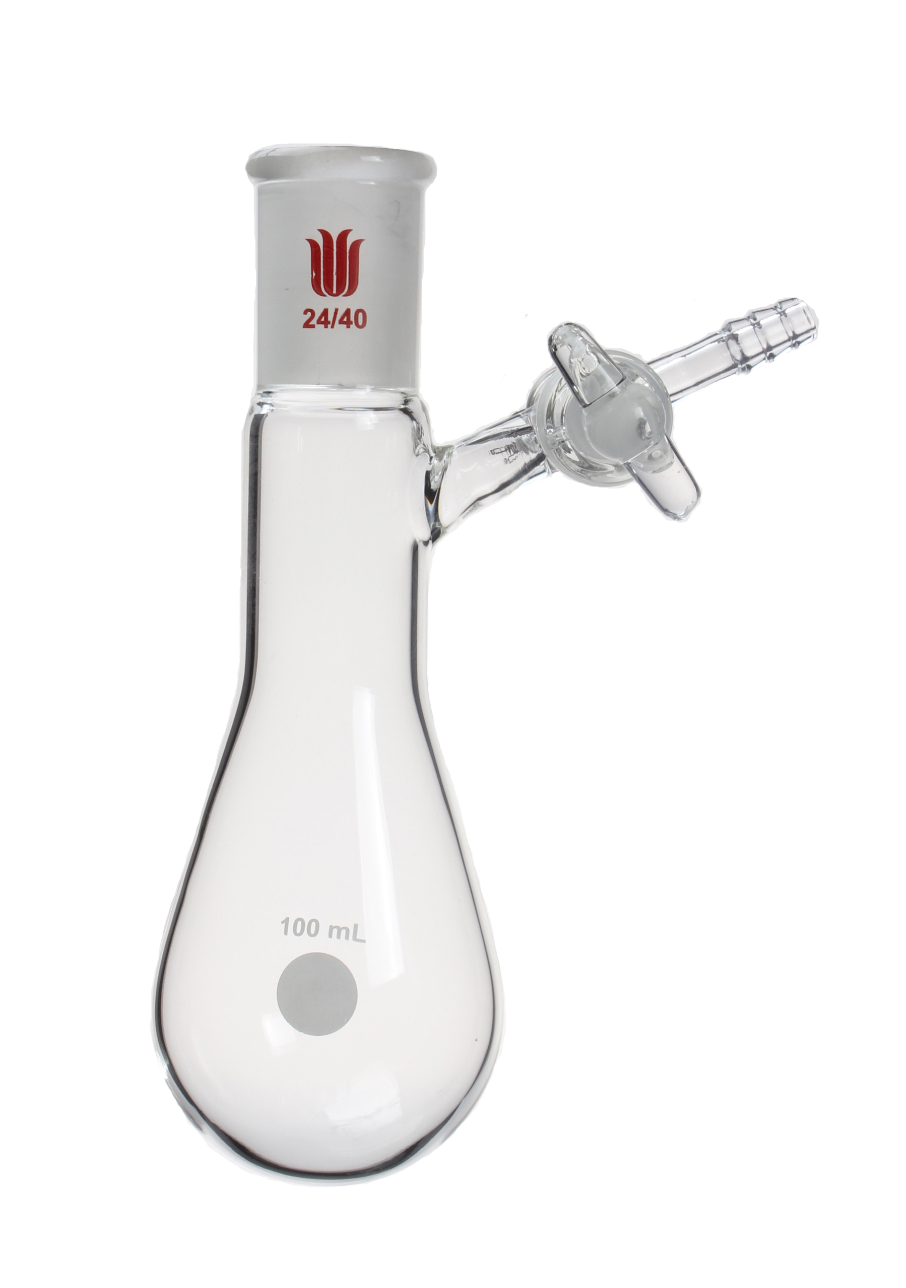 Schlenk flask F90G, modified, glass stopcock