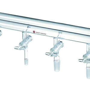 Manifold M15, hollow glass stopcocks, double