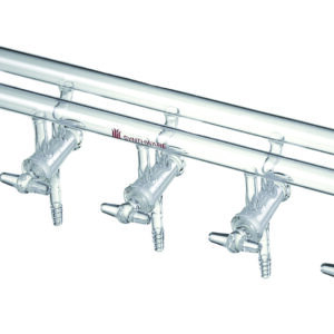 Manifold M18, hollow glass stopcocks, double