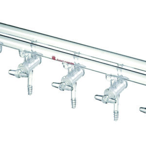 Manifold M26, vacuum solid glass stopcocks, double