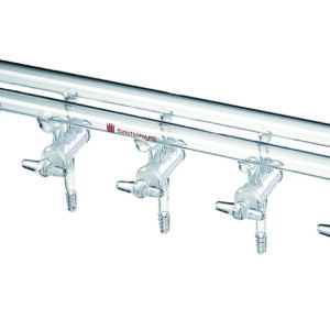 Manifold M28, vacuum solid glass stopcocks, double