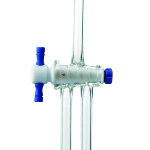 Stopcock S17, 1:5 PTFE, double oblique bore