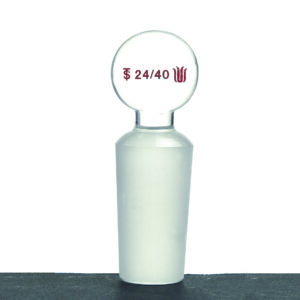 14/23 Stopper, glass, solid, penny-head