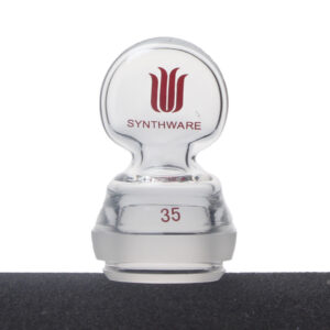 Stopper, glass, spherical, penny-head