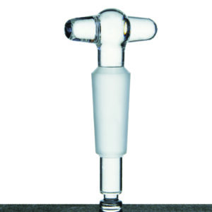 Stopcock plug, 1:10 glass, straight bore 2mm